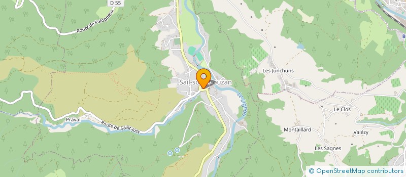 localisation de l'entreprise MONSIEUR MUSTAFA BENLI  SAIL-SOUS-COUZAN