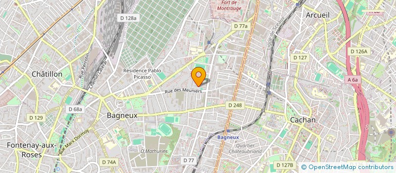 localisation de l'entreprise MONSIEUR MUSTAFA BERRIAH à BAGNEUX