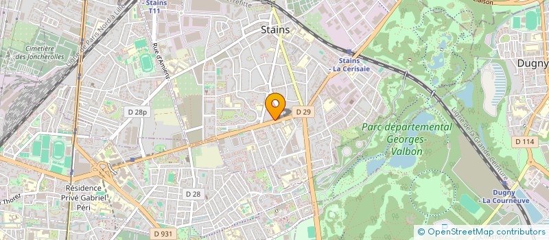 localisation de l'entreprise MONSIEUR MUSTAFA BOUADJENEK à STAINS