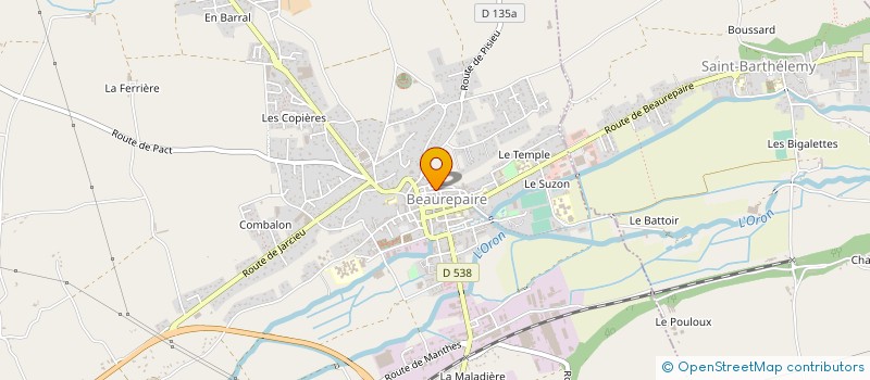 localisation de l'entreprise MONSIEUR MUSTAFA CIVEZ à BEAUREPAIRE