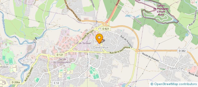 localisation de l'entreprise MONSIEUR MUSTAFA DILEK  DAVEZIEUX