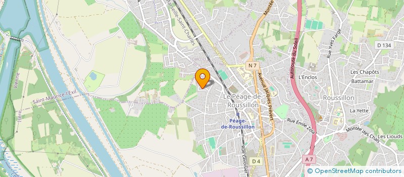 localisation de l'entreprise MONSIEUR MUSTAFA GUVEN  LE PEAGE-DE-ROUSSILLON