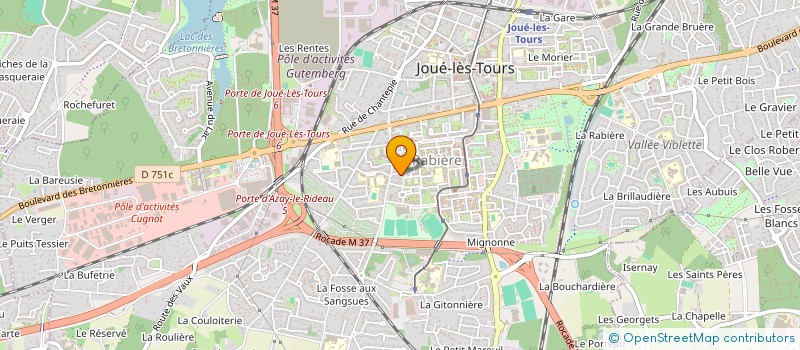 localisation de l'entreprise MONSIEUR MUSTAFA KAFA  JOUE-LES-TOURS