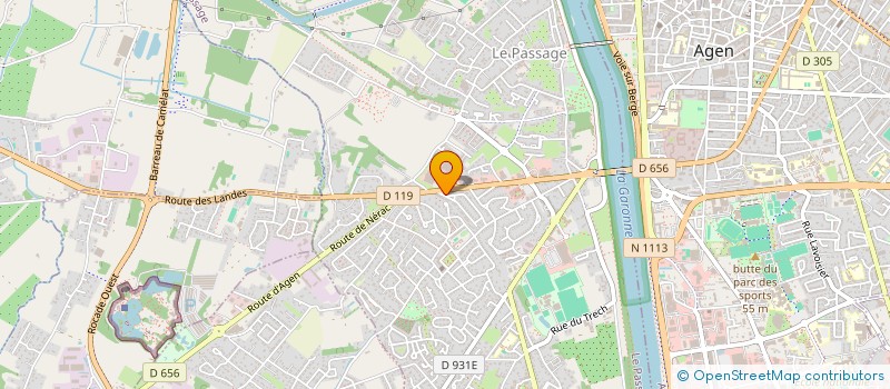 localisation de l'entreprise MONSIEUR MUSTAFA KRIZ  LE PASSAGE