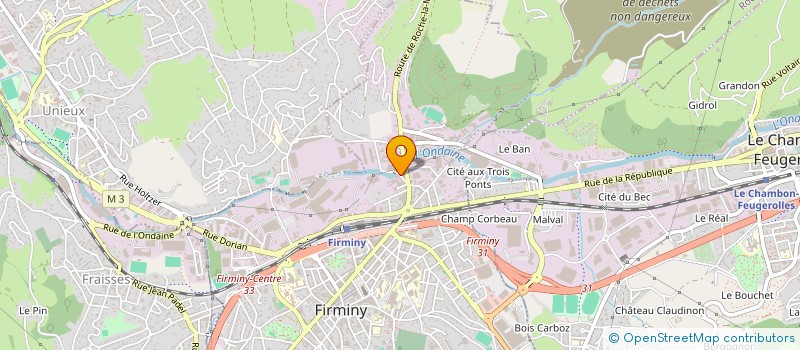 localisation de l'entreprise MONSIEUR MUSTAFA TOSUN  FIRMINY