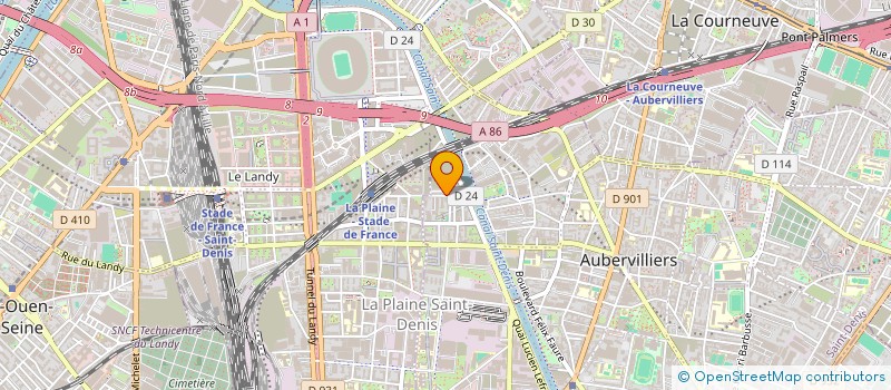 localisation de l'entreprise MONSIEUR MUSTAPHA ACHEMOUN  AUBERVILLIERS