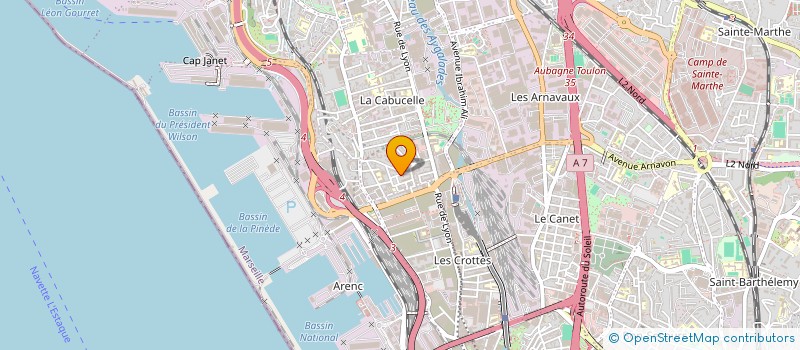 localisation de l'entreprise MONSIEUR MUSTAPHA ACHIT à MARSEILLE