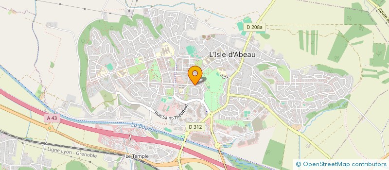 localisation de l'entreprise MONSIEUR MUSTAPHA AKHZEROUN  L'ISLE-D'ABEAU