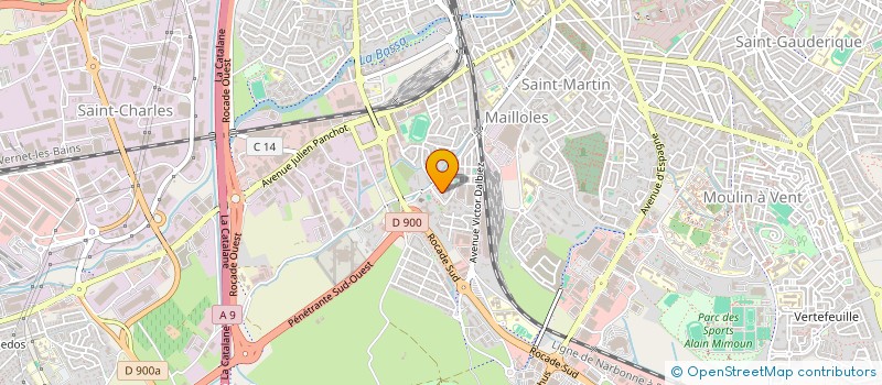 localisation de l'entreprise MONSIEUR MUSTAPHA ALILOU CHEBBANI  PERPIGNAN