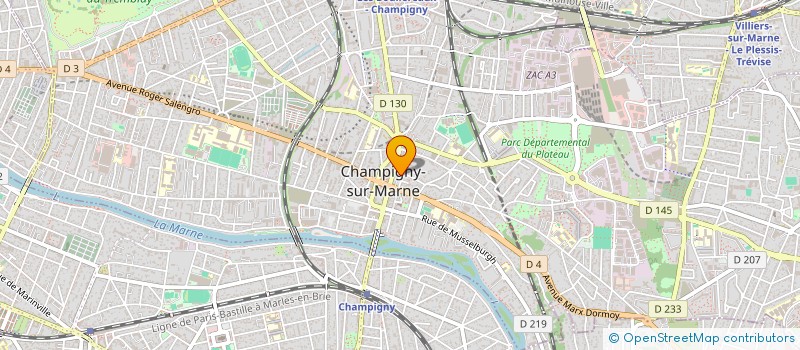 localisation de l'entreprise MONSIEUR MUSTAPHA ALLALI à CHAMPIGNY-SUR-MARNE