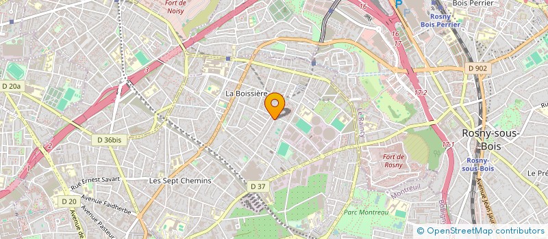 localisation de l'entreprise MONSIEUR MUSTAPHA ARROUCHE  MONTREUIL