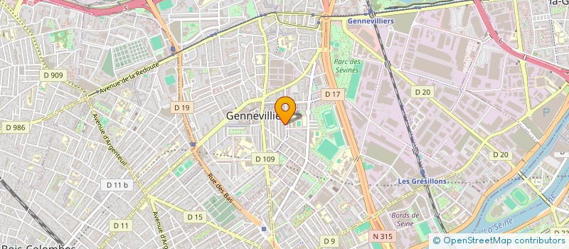 localisation de l'entreprise MONSIEUR MUSTAPHA BAHLOUL à GENNEVILLIERS