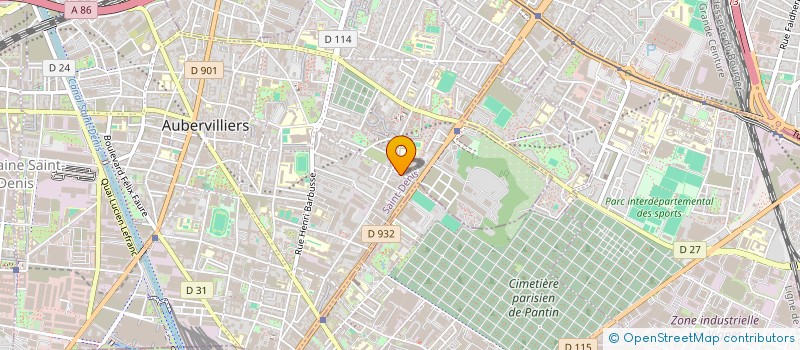 localisation de l'entreprise MONSIEUR MUSTAPHA BEKHTI  AUBERVILLIERS