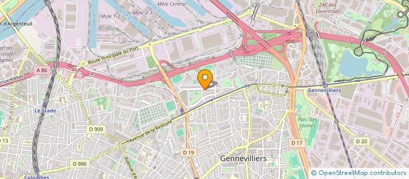 localisation de l'entreprise MONSIEUR MUSTAPHA BEN M BARECK à GENNEVILLIERS