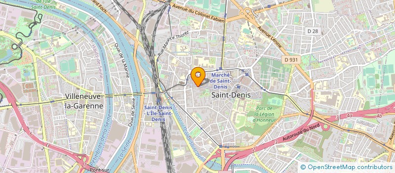 localisation de l'entreprise MONSIEUR MUSTAPHA BENDAOUD à SAINT-DENIS