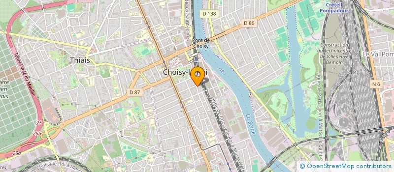 localisation de l'entreprise MONSIEUR MUSTAPHA BENLAKHDAR  CHOISY-LE-ROI