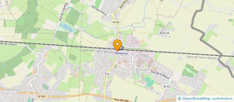 localisation de l'entreprise MONSIEUR MUSTAPHA BENNABI  BAISIEUX