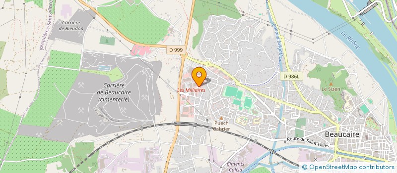localisation de l'entreprise MONSIEUR MUSTAPHA BOUALLAGUA  BEAUCAIRE