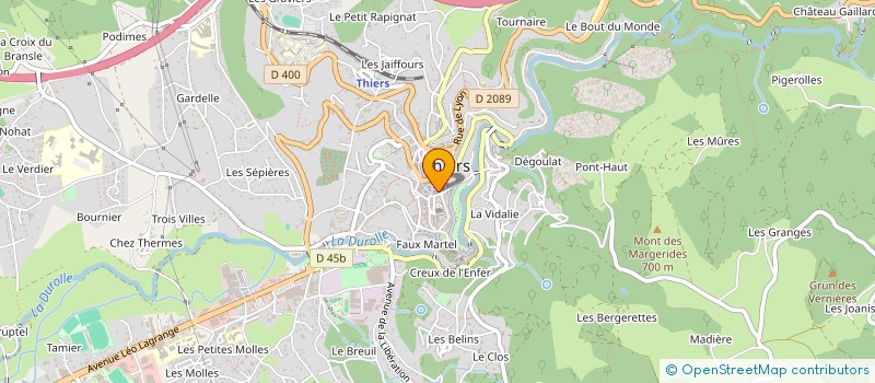 localisation de l'entreprise MONSIEUR MUSTAPHA BOUHEND  THIERS