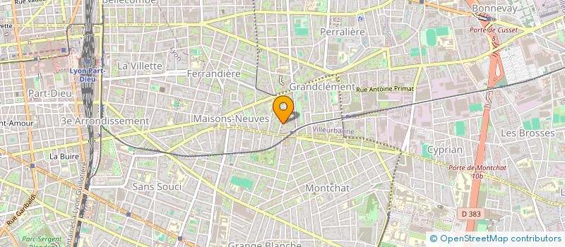 localisation de l'entreprise MONSIEUR MUSTAPHA BOUSBIA  VILLEURBANNE