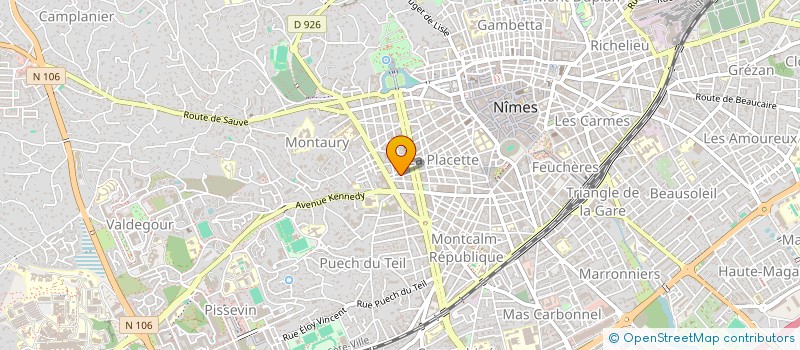 localisation de l'entreprise MONSIEUR MUSTAPHA BOZAGOU  NIMES