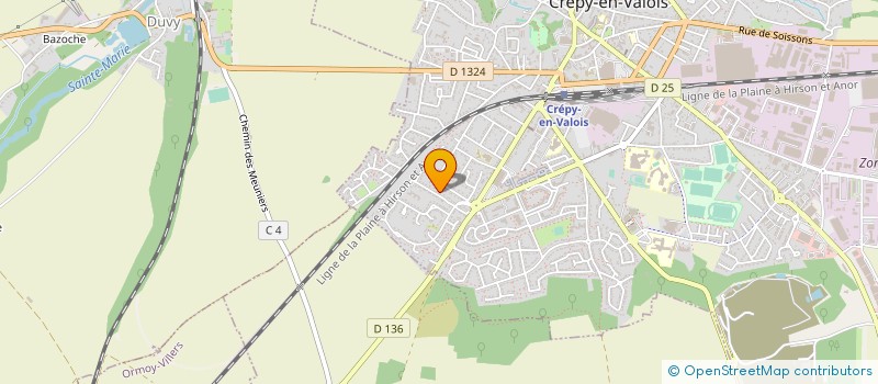 localisation de l'entreprise MONSIEUR MUSTAPHA CHALLAL  CREPY-EN-VALOIS