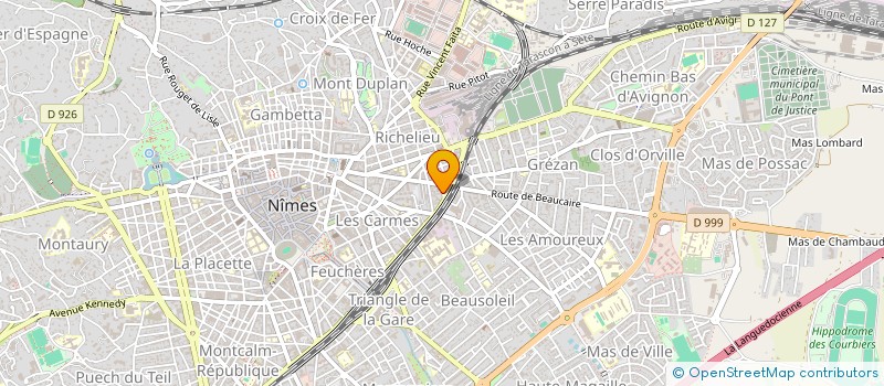 localisation de l'entreprise MONSIEUR MUSTAPHA CHIHAB KAMAL  NIMES