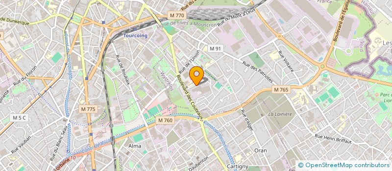 localisation de l'entreprise MONSIEUR MUSTAPHA DAHMANI  WATTRELOS