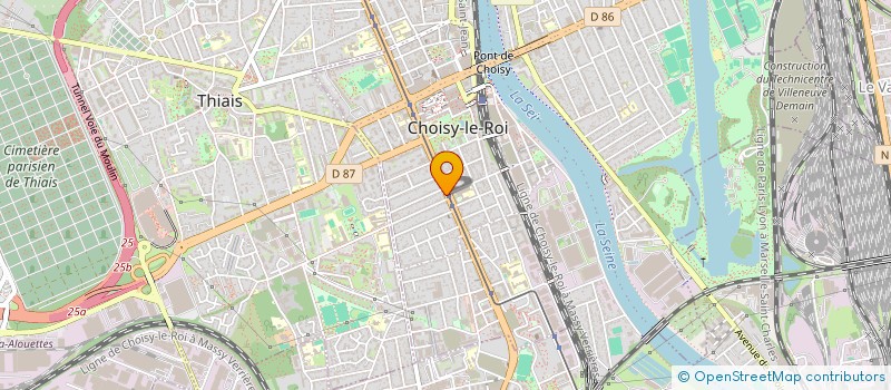 localisation de l'entreprise MONSIEUR MUSTAPHA DJAOUT  CHOISY-LE-ROI