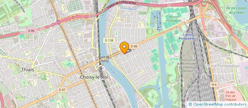 localisation de l'entreprise MONSIEUR MUSTAPHA DJELFAOUI  CHOISY-LE-ROI