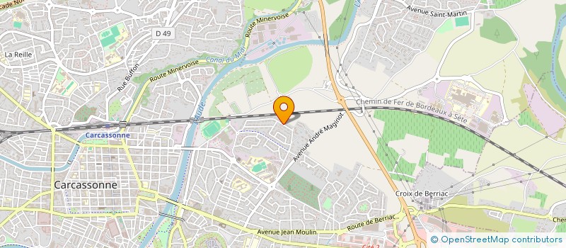 localisation de l'entreprise MONSIEUR MUSTAPHA EL FAQIR  CARCASSONNE