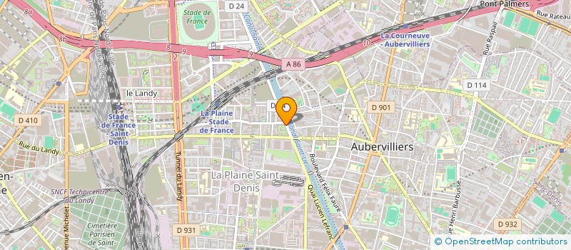 localisation de l'entreprise MONSIEUR MUSTAPHA ESSAFI  AUBERVILLIERS