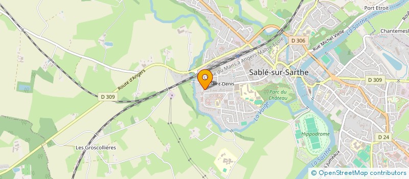 localisation de l'entreprise MONSIEUR MUSTAPHA FAKHKHAR à SABLE-SUR-SARTHE