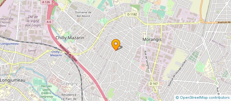localisation de l'entreprise MONSIEUR MUSTAPHA GZEM  MORANGIS