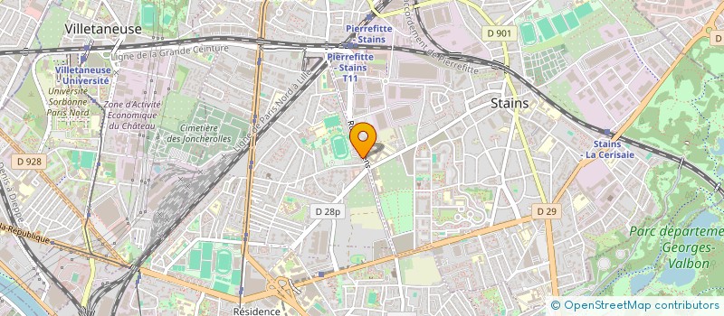 localisation de l'entreprise MONSIEUR MUSTAPHA HAMADI  GOUSSAINVILLE