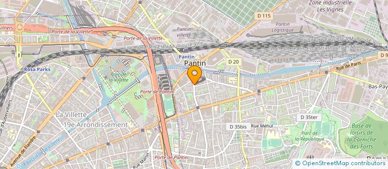 localisation de l'entreprise MONSIEUR MUSTAPHA HAMI  PANTIN
