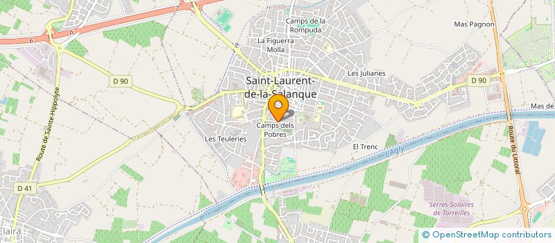 localisation de l'entreprise MONSIEUR MUSTAPHA HARBIL  SAINT-LAURENT-DE-LA-SALANQUE