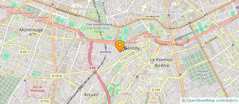 localisation de l'entreprise MONSIEUR MUSTAPHA IGHANOUSSENE à GENTILLY