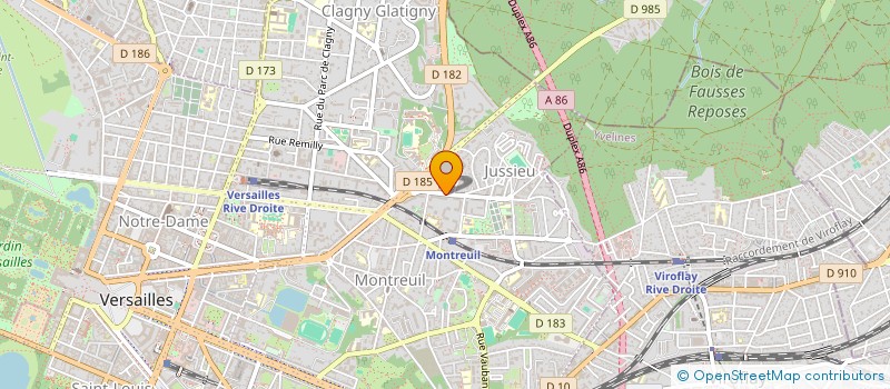localisation de l'entreprise MONSIEUR MUSTAPHA KADA ALI à VERSAILLES