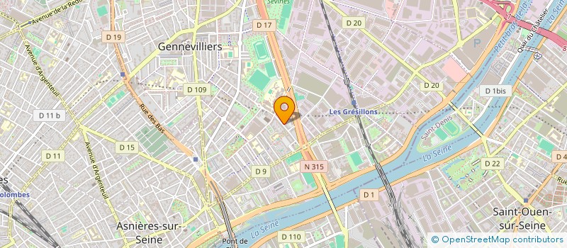 localisation de l'entreprise MONSIEUR MUSTAPHA KANAANI à GENNEVILLIERS