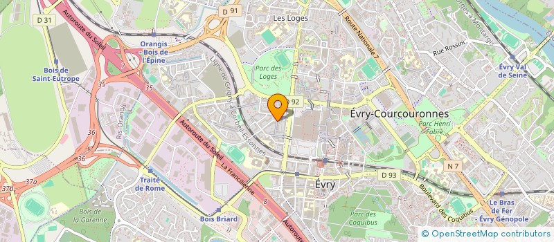 localisation de l'entreprise MONSIEUR MUSTAPHA KETAN  EVRY-COURCOURONNES