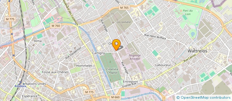 localisation de l'entreprise MONSIEUR MUSTAPHA KURU  ROUBAIX