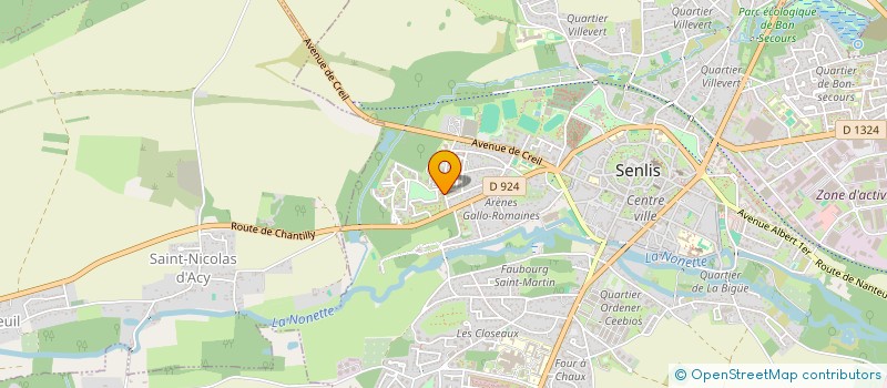 localisation de l'entreprise MONSIEUR MUSTAPHA LACHHAB  SENLIS