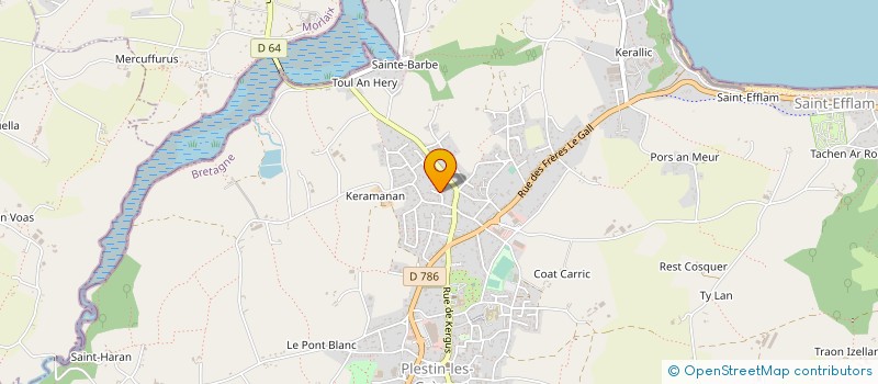 localisation de l'entreprise MONSIEUR MUSTAPHA LAMINE  PLESTIN-LES-GREVES