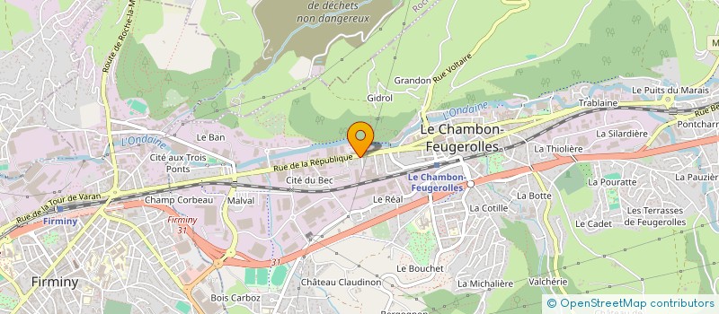 localisation de l'entreprise MONSIEUR MUSTAPHA LAREJ à LE CHAMBON-FEUGEROLLES