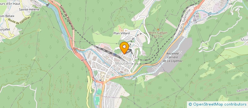 localisation de l'entreprise MONSIEUR MUSTAPHA LAZAAR  MOUTIERS