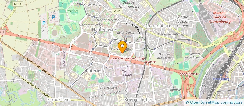 localisation de l'entreprise MONSIEUR MUSTAPHA MANIANI à STRASBOURG