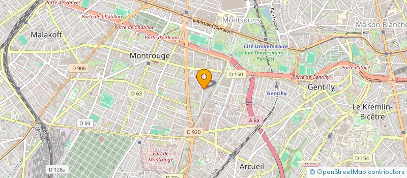 localisation de l'entreprise MONSIEUR MUSTAPHA MARDI  MONTROUGE