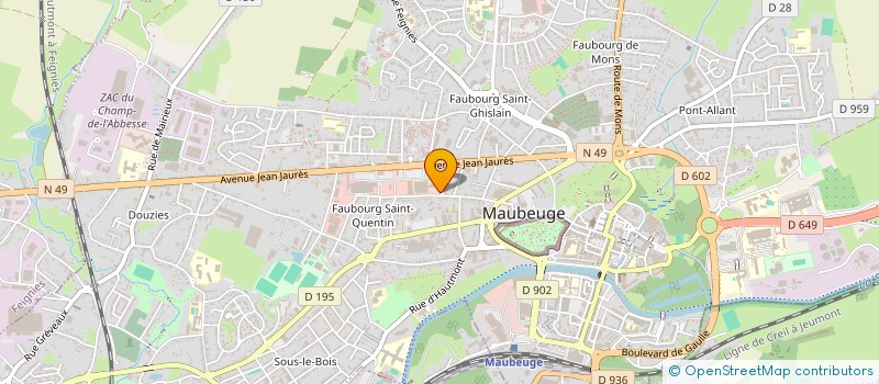 localisation de l'entreprise MONSIEUR MUSTAPHA MESSAOURI à MAUBEUGE