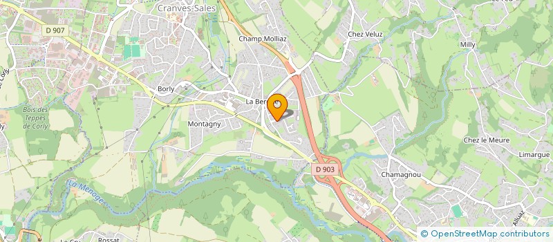 localisation de l'entreprise MONSIEUR MUSTAPHA MILOUDI  CRANVES-SALES